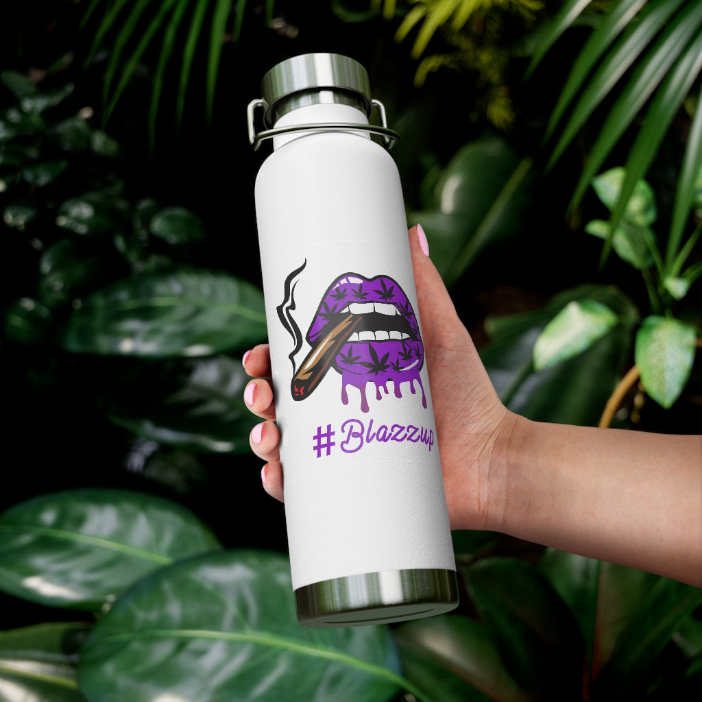 #BLAZZUP Scary Drip Purple  22oz Vacuum Insulated Bottle