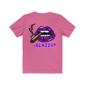 Purple #Blazzup spooky Drip Unisex Jersey Short Sleeve Tee