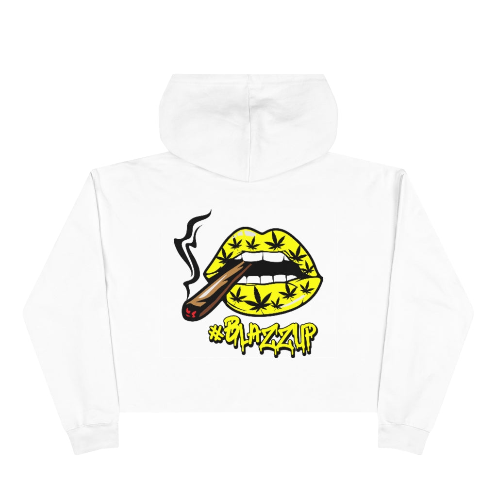 Classy drip yellow Crop Hoodie