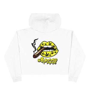 Classy drip yellow Crop Hoodie