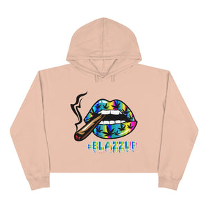 Rainbow #Blazzup Crop Hoodie