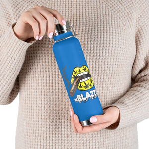 #Blazzup Yellow/white drip 22oz Vacuum Insulated Bottle