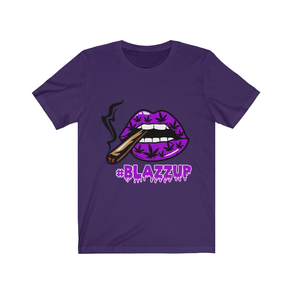 Purple #Blazzup spooky Drip Unisex Jersey Short Sleeve Tee