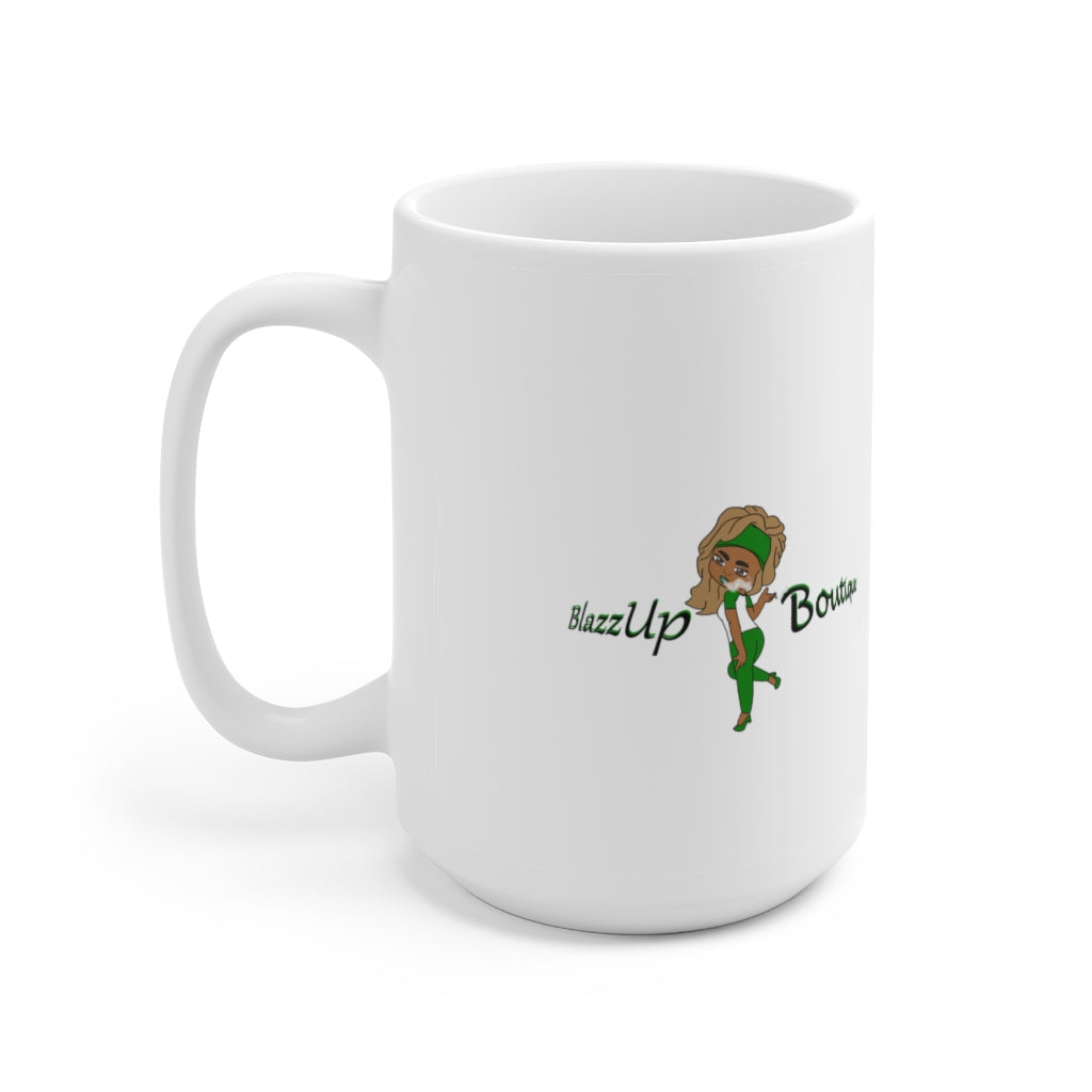 Hybrid Girl Green Ceramic Mug 15oz