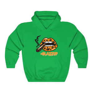Orange #Blazzup  ™ Hooded Sweatshirt