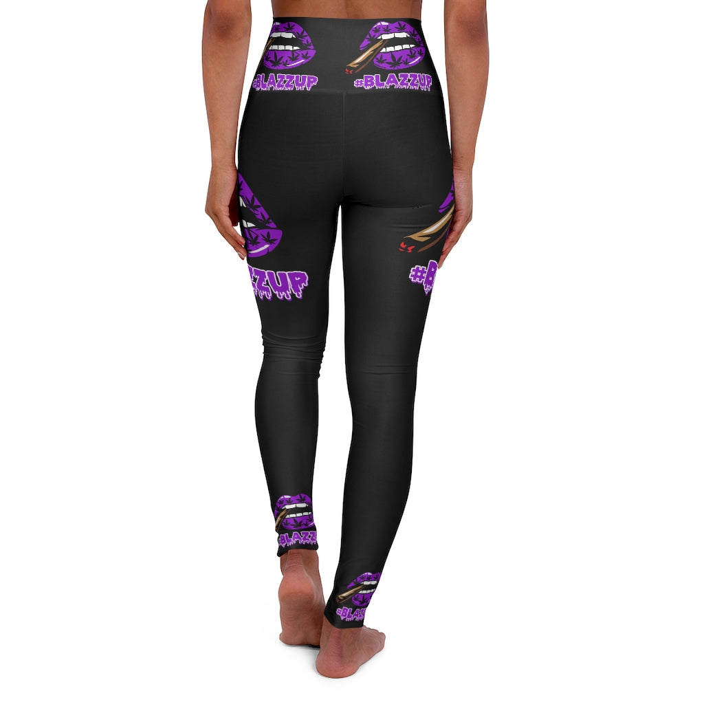 #Blazzup Purple Spooky Drip High Waisted Yoga Leggings