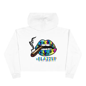 Rainbow #Blazzup Crop Hoodie