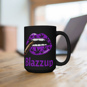 Classic Purple/Black Blazzup  Mug 15oz