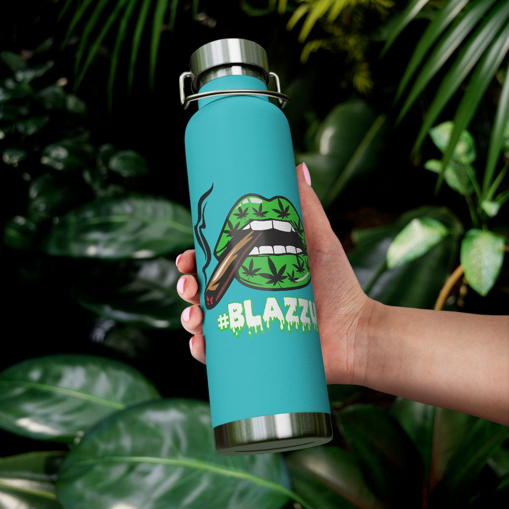 #Blazzup Spooky Drip green/white 22oz Vacuum Insulated Bottle