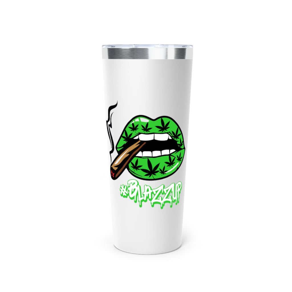 Green #Blazzup Classy Drip  Copper Vacuum Insulated Tumbler, 22oz