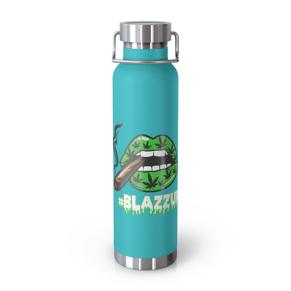 #Blazzup Spooky Drip green/white 22oz Vacuum Insulated Bottle