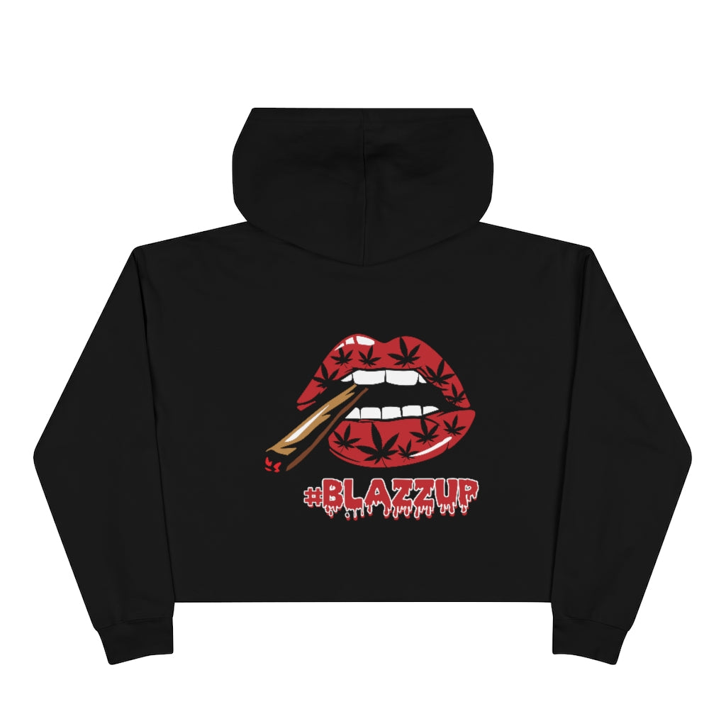 Red Crop Hoodie