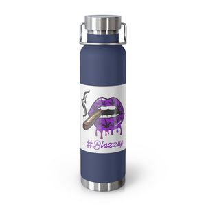 #BLAZZUP Scary Drip Purple  22oz Vacuum Insulated Bottle