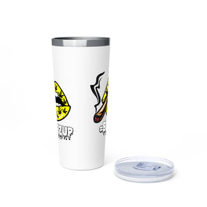 Yellow #Blazzup Copper Vacuum Insulated Tumbler, 22oz