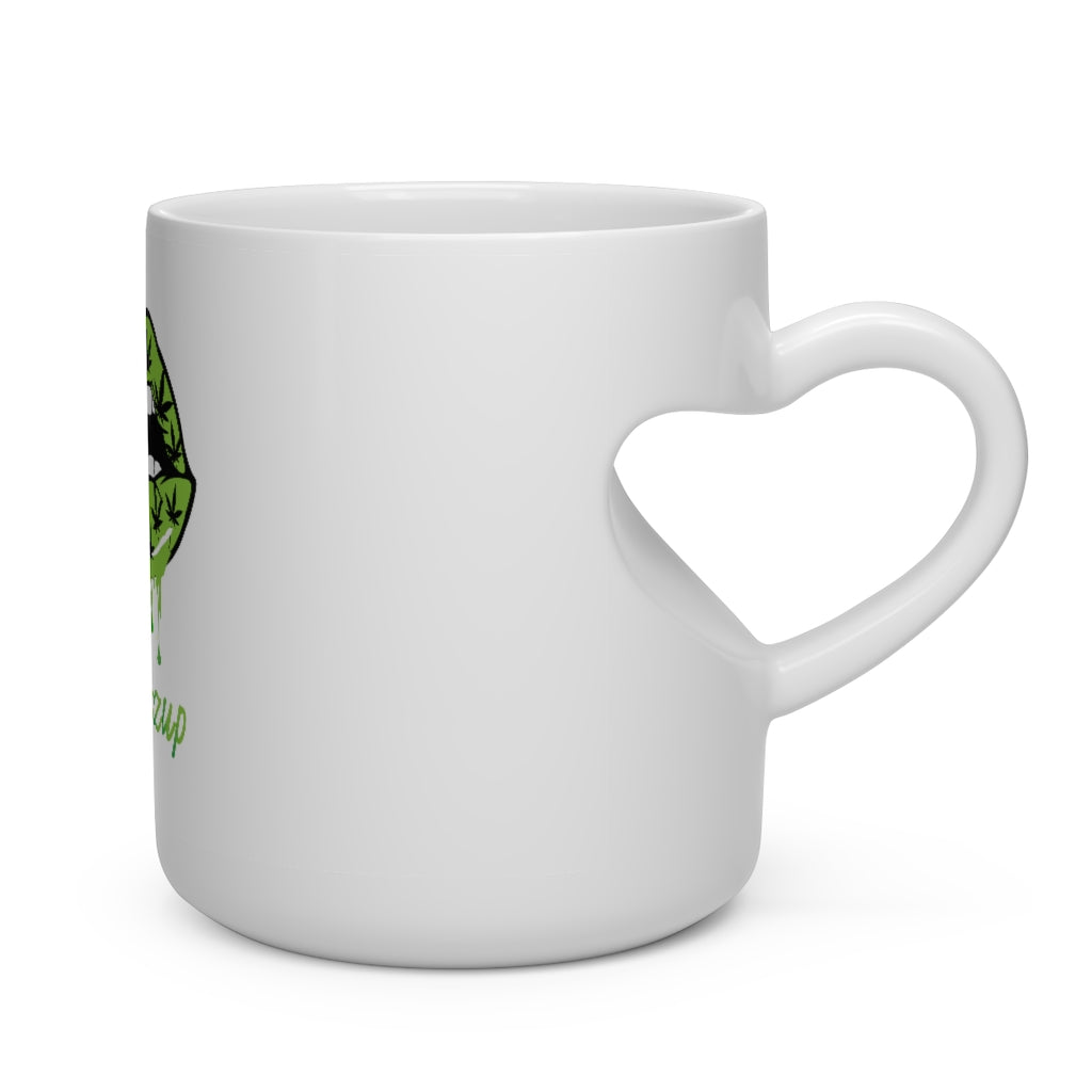 #Blazzup Green Bestie's Drip Heart Shape Mug