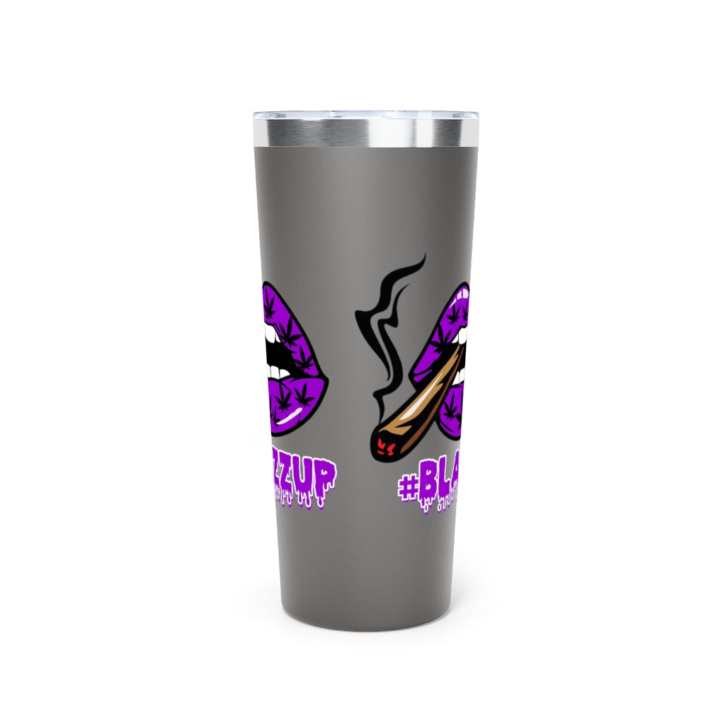 #BLAZZUP Purple Spooky Drip Copper Vacuum Insulated Tumbler, 22oz