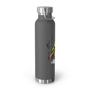 #Blazzup Yellow/white drip 22oz Vacuum Insulated Bottle