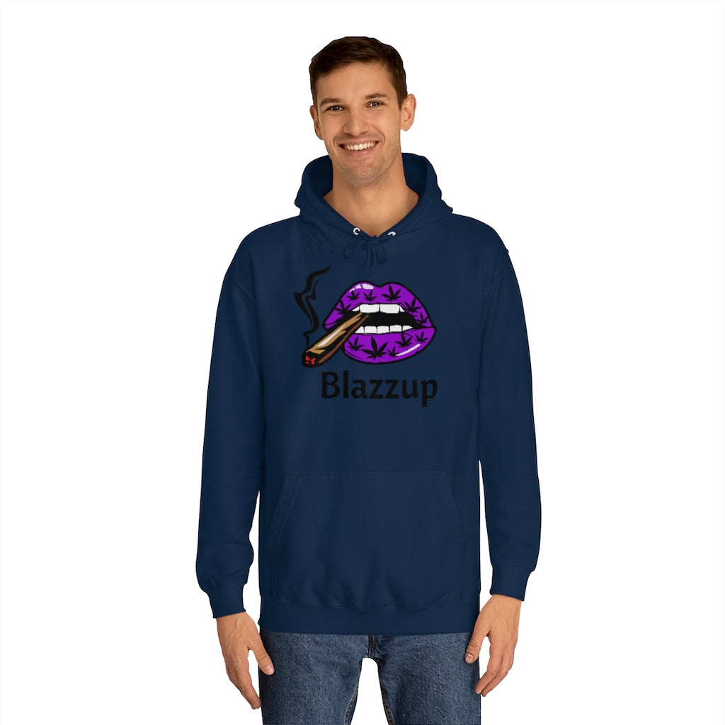 Blazzup Classic Print  Unisex College Hoodie