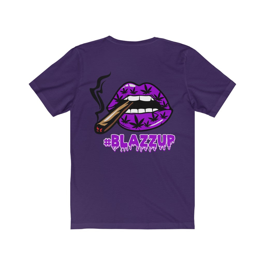 Purple #Blazzup spooky Drip Unisex Jersey Short Sleeve Tee