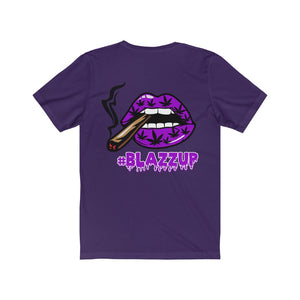 Purple #Blazzup spooky Drip Unisex Jersey Short Sleeve Tee