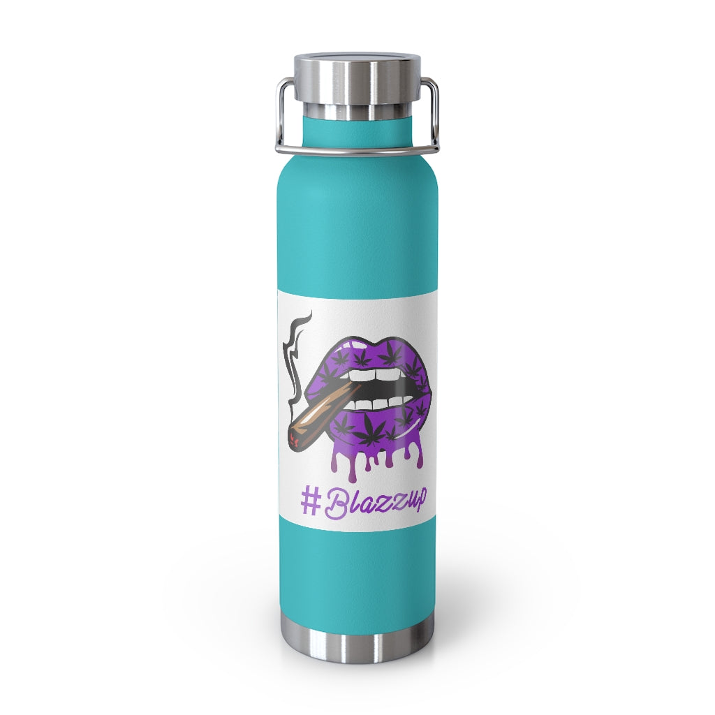 #BLAZZUP Scary Drip Purple  22oz Vacuum Insulated Bottle