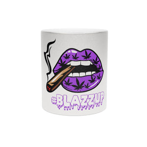 Purple #Bkazzup Spooky drip  Metallic Mug (Silver / Gold)