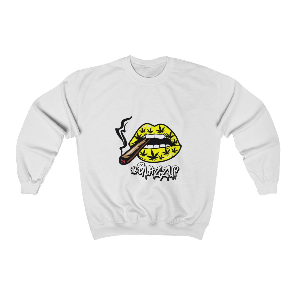 #Blazzup Yellow Unisex Heavy Blend™ Crewneck Sweatshirt