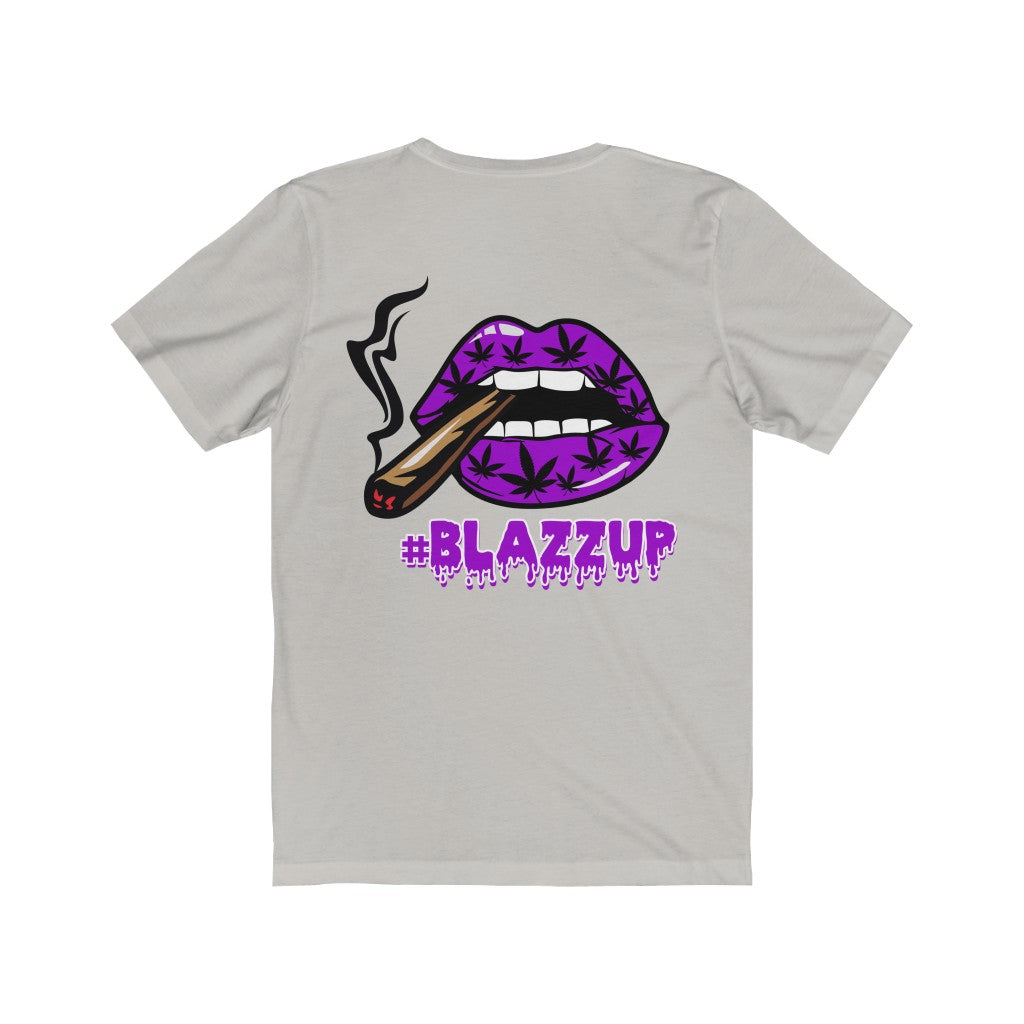 Purple #Blazzup spooky Drip Unisex Jersey Short Sleeve Tee