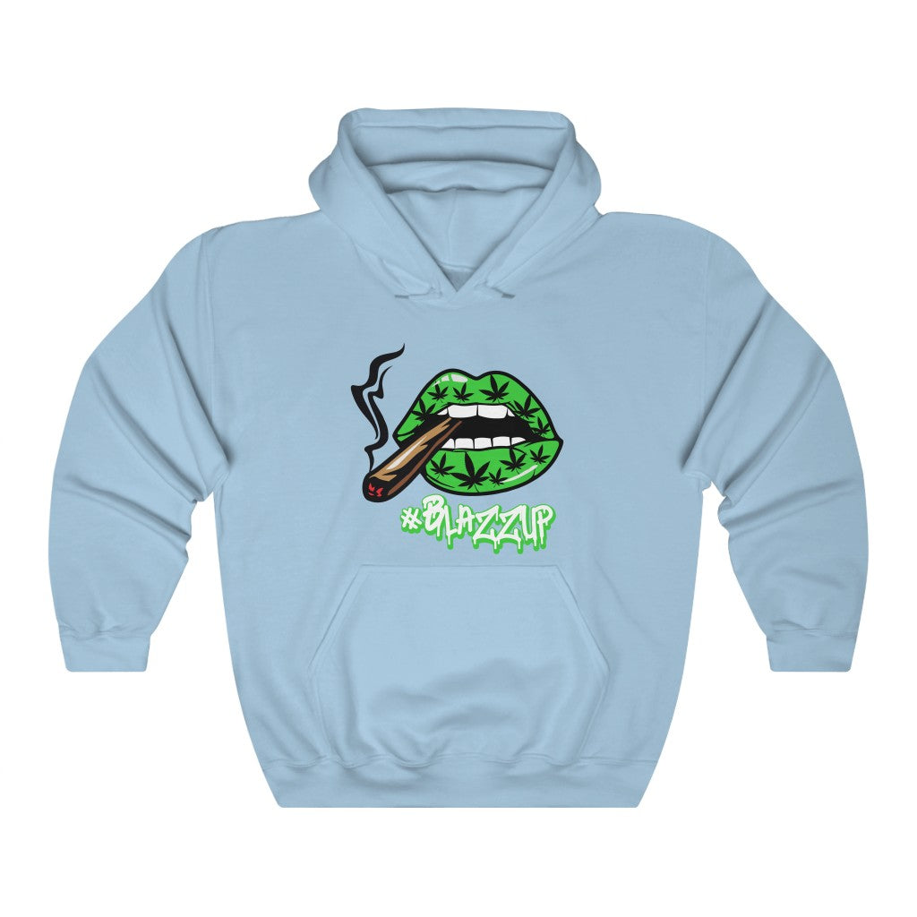 #Blazzup Green Classy Drip white letters  Unisex Heavy Blend™ Hooded Sweatshirt