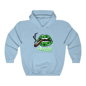 #Blazzup Green Classy Drip white letters  Unisex Heavy Blend™ Hooded Sweatshirt