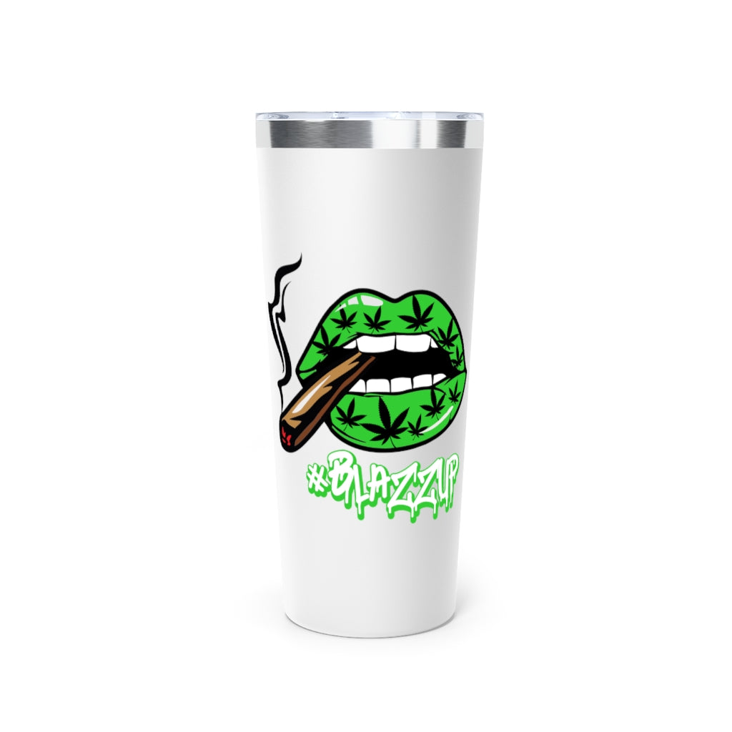 Green #Blazzup Classy Drip  Copper Vacuum Insulated Tumbler, 22oz