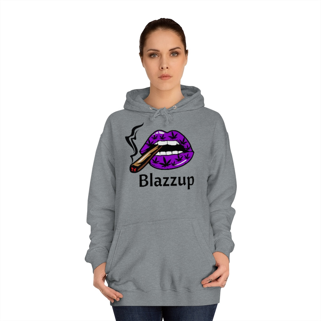 Blazzup Classic Print  Unisex College Hoodie