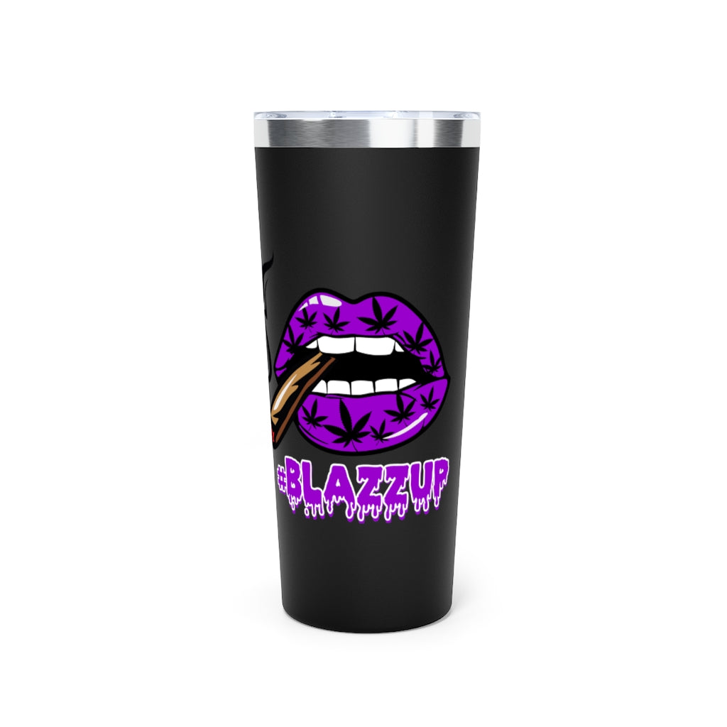 #BLAZZUP Purple Spooky Drip Copper Vacuum Insulated Tumbler, 22oz