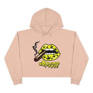 Classy drip yellow Crop Hoodie