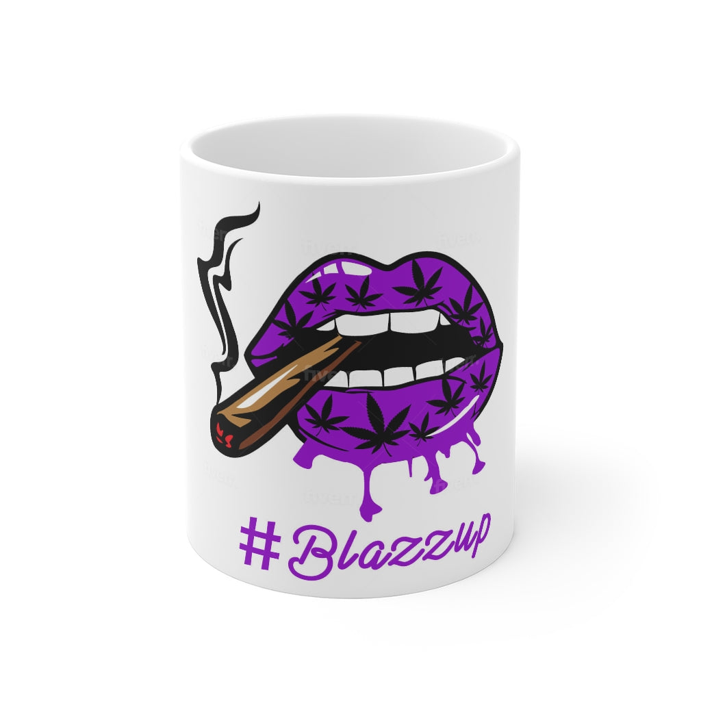 Purple #Blazzup Bestie's UGLY Drip  11oz White Mug