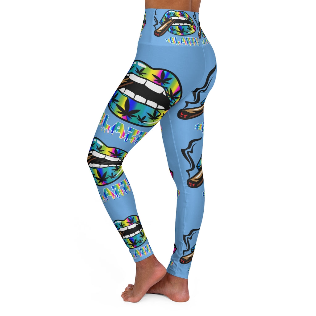 Rainbow High Waisted Yoga Leggings