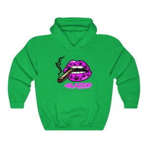 Pink #Blazzup  Hooded Sweatshirt