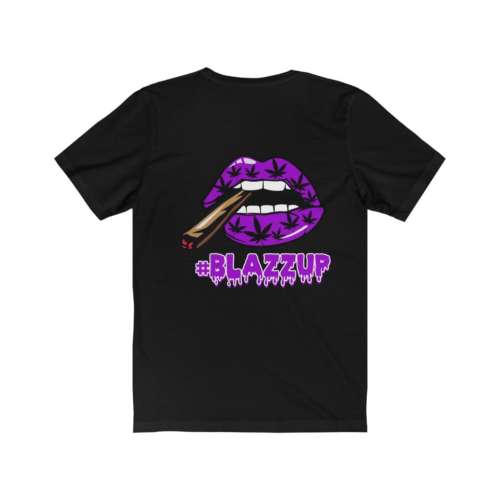 Purple #Blazzup spooky Drip Unisex Jersey Short Sleeve Tee