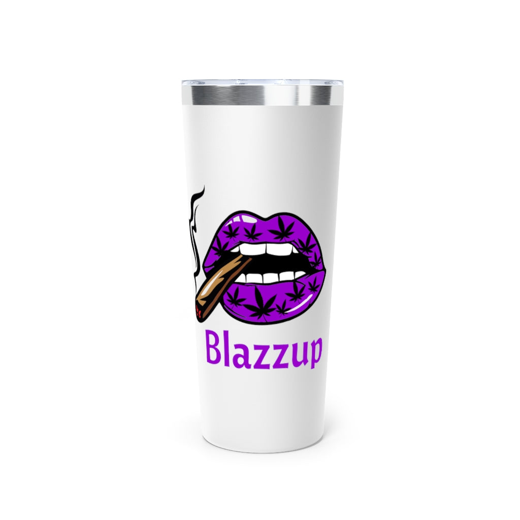 Purple Blazzup Copper Vacuum Insulated Tumbler, 22oz