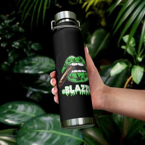 #Blazzup Spooky Drip green/white 22oz Vacuum Insulated Bottle