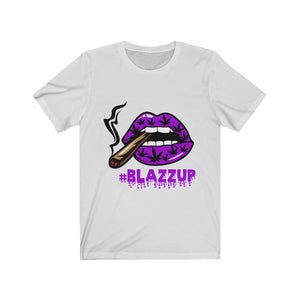 Purple #Blazzup spooky Drip Unisex Jersey Short Sleeve Tee