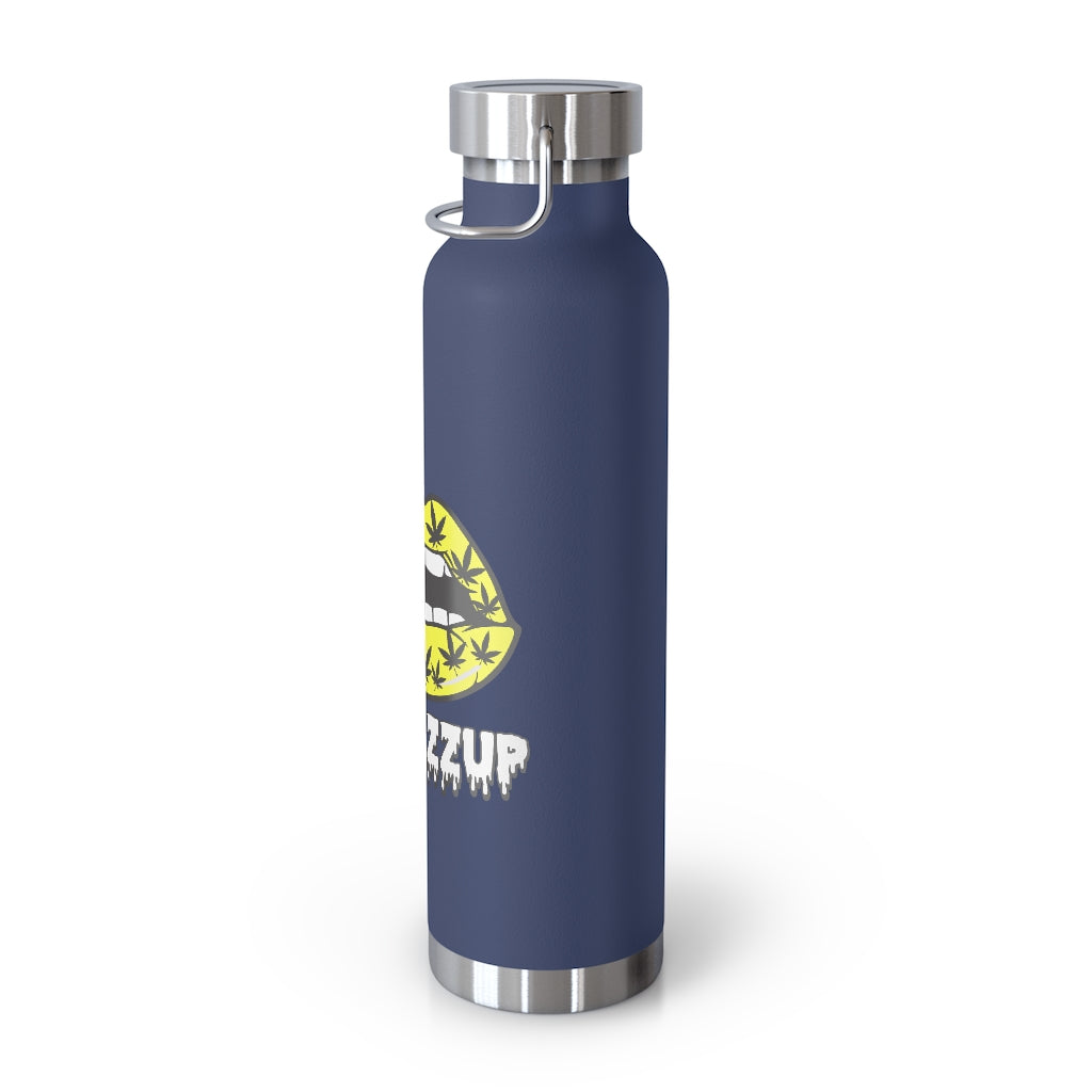 #Blazzup Yellow/white drip 22oz Vacuum Insulated Bottle