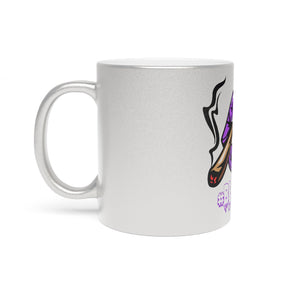 Purple #Bkazzup Spooky drip  Metallic Mug (Silver / Gold)