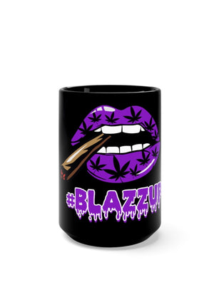 Purple/Black  #Blazzup Spooky Drip Coffee Mug